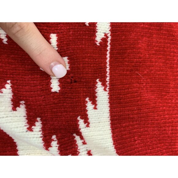 White Stag Ladies Medium Red Classic Ugly Christmas Sweater W Geometric Patterns - Picture 7 of 10